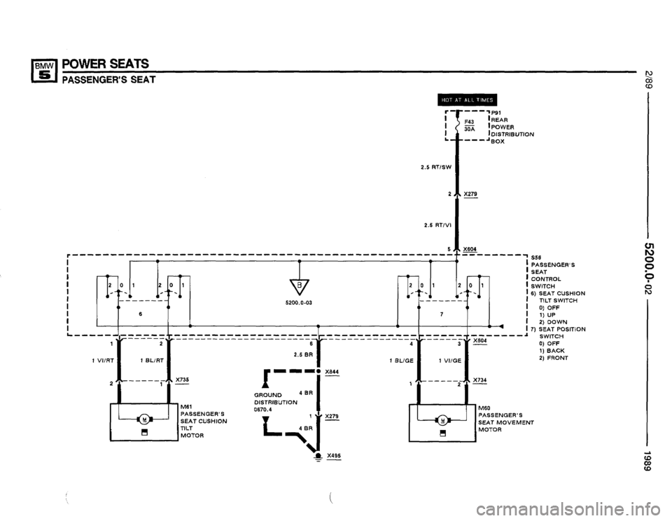 BMW 525i 1989 E34 Electrical Troubleshooting Manual 