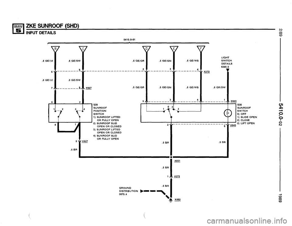 BMW 525i 1989 E34 Electrical Troubleshooting Manual 