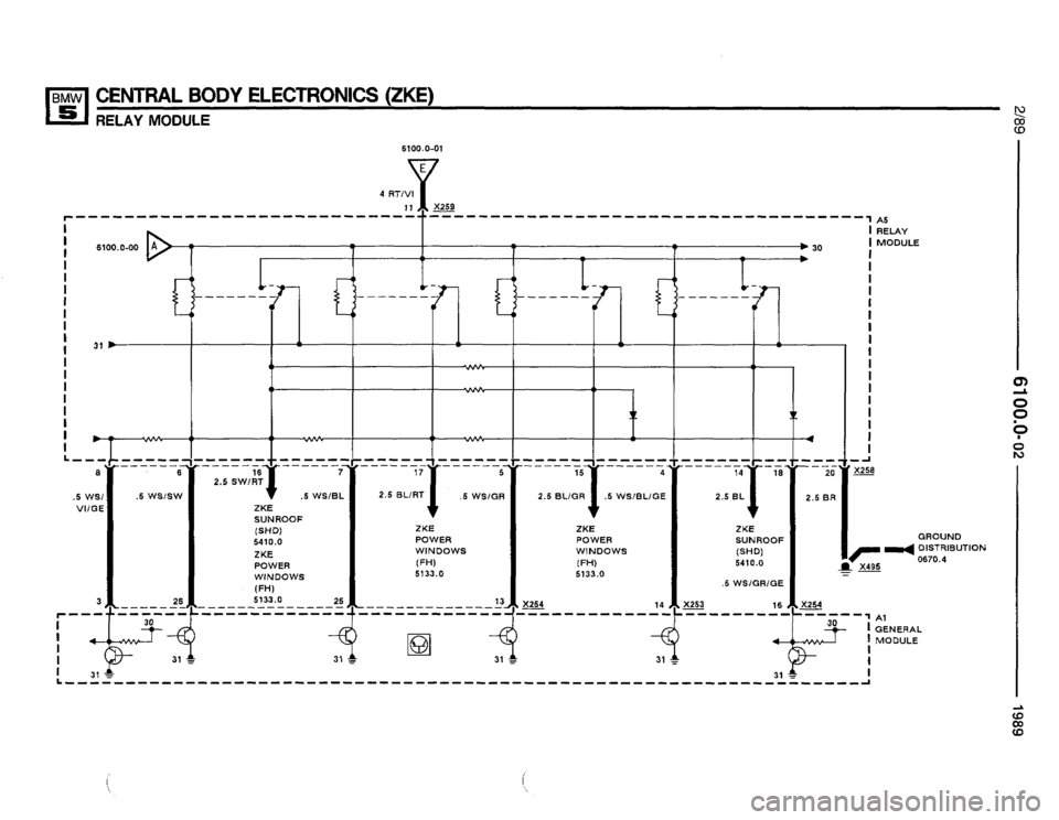 BMW 525i 1989 E34 Electrical Troubleshooting Manual 