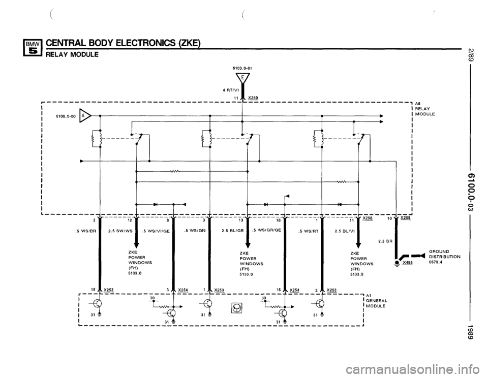 BMW 525i 1989 E34 Electrical Troubleshooting Manual 