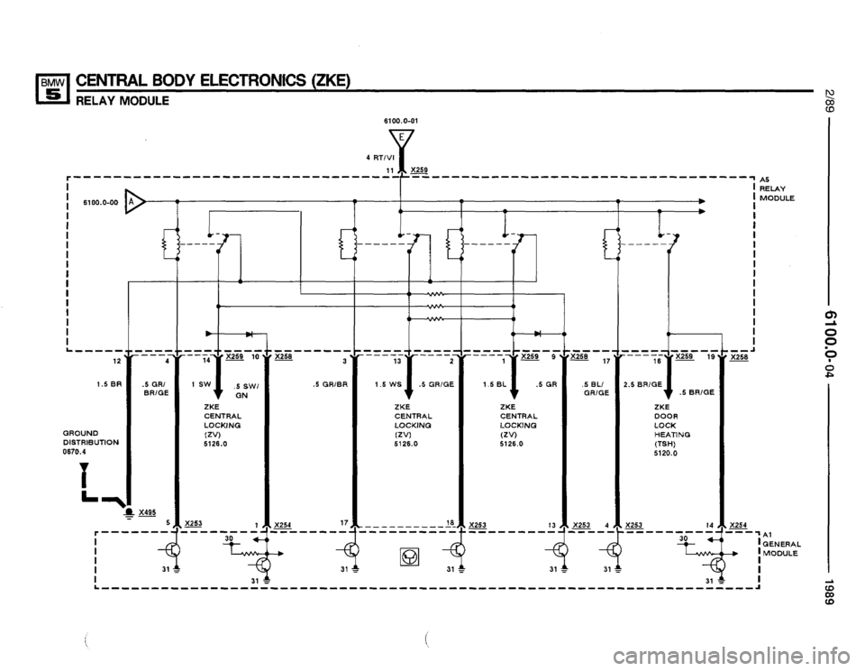 BMW 525i 1989 E34 Electrical Troubleshooting Manual 