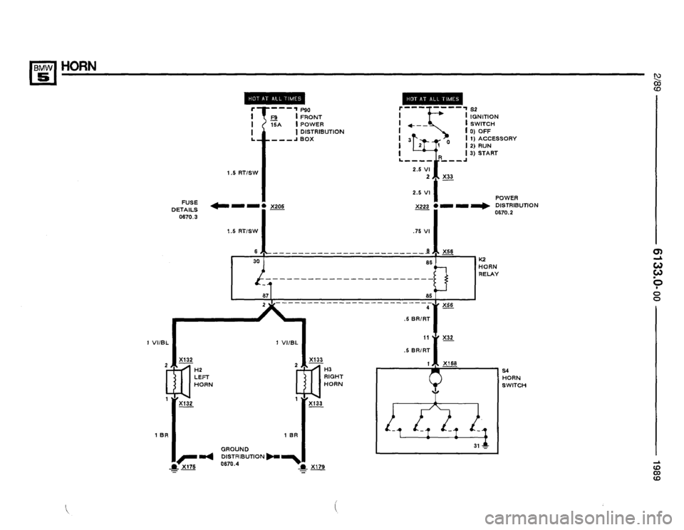 BMW 525i 1989 E34 Electrical Troubleshooting Manual 
