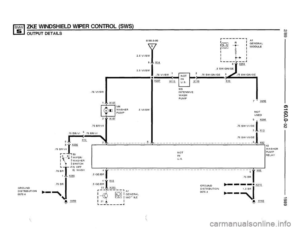BMW 535i 1989 E34 Electrical Troubleshooting Manual 