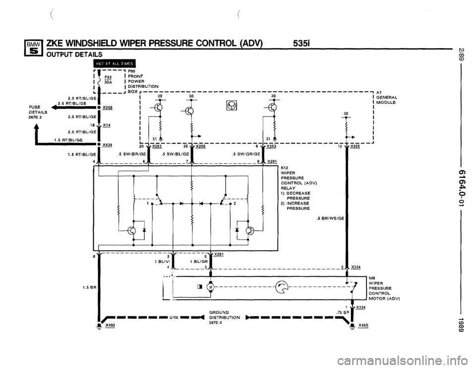 BMW 535i 1989 E34 Electrical Troubleshooting Manual 