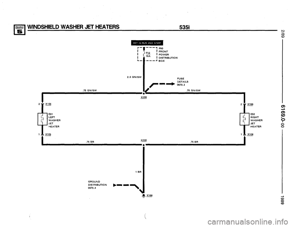 BMW 535i 1989 E34 Electrical Troubleshooting Manual 