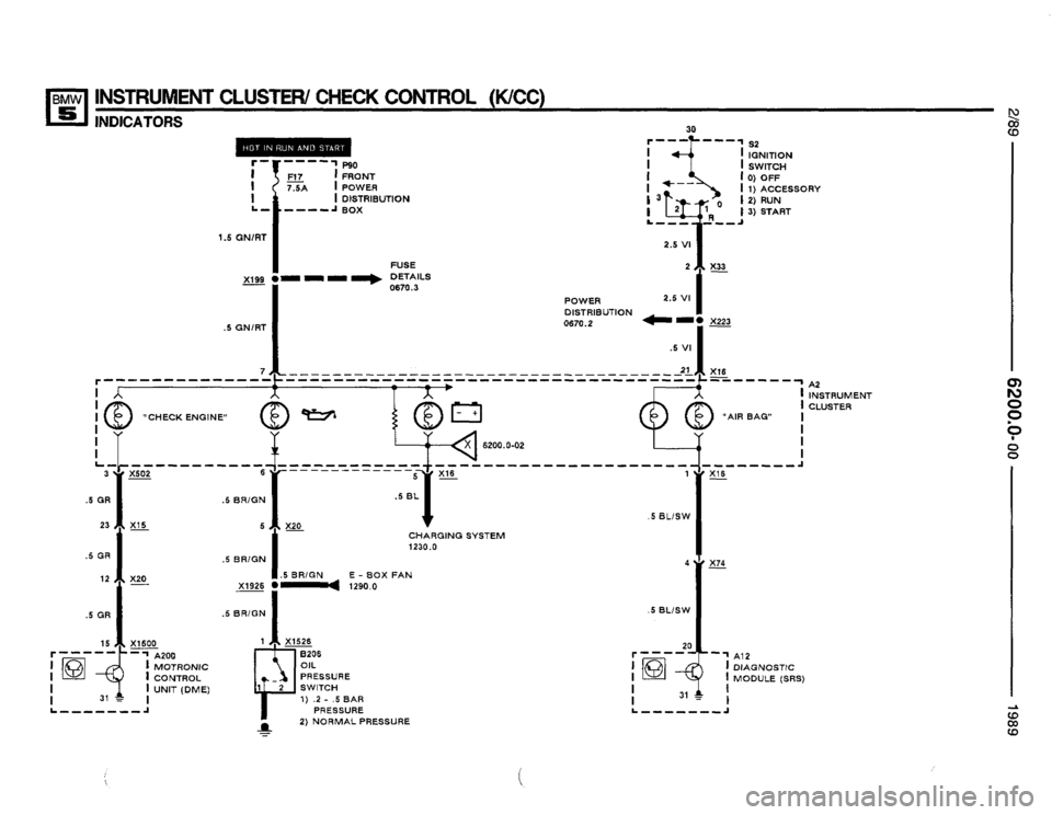 BMW 535i 1989 E34 Electrical Troubleshooting Manual 