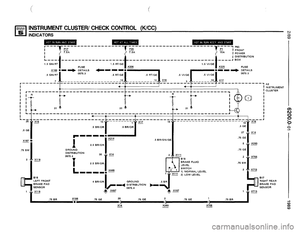 BMW 535i 1989 E34 Electrical Troubleshooting Manual 