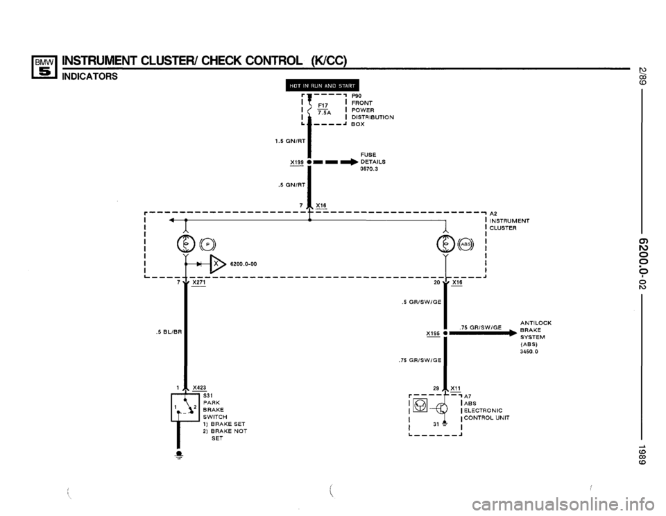 BMW 535i 1989 E34 Electrical Troubleshooting Manual 
