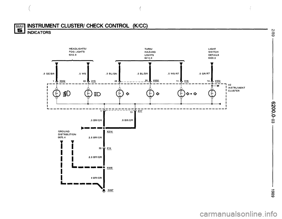 BMW 535i 1989 E34 Electrical Troubleshooting Manual 