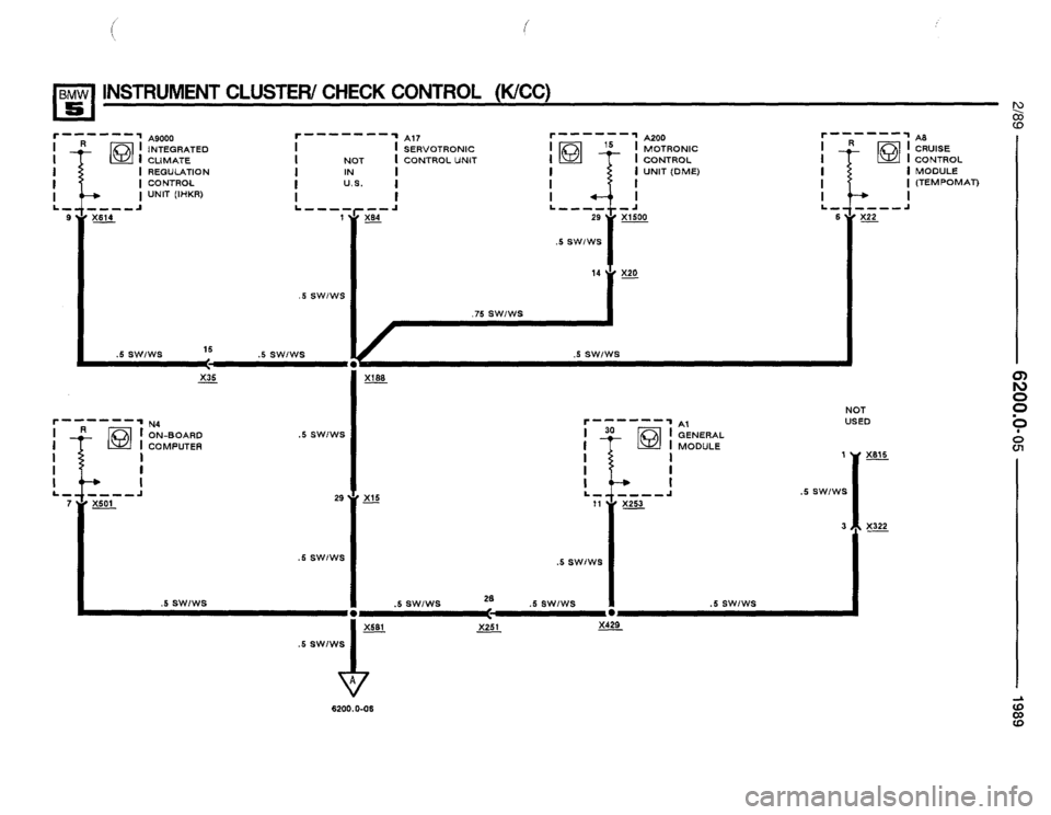 BMW 535i 1989 E34 Electrical Troubleshooting Manual 