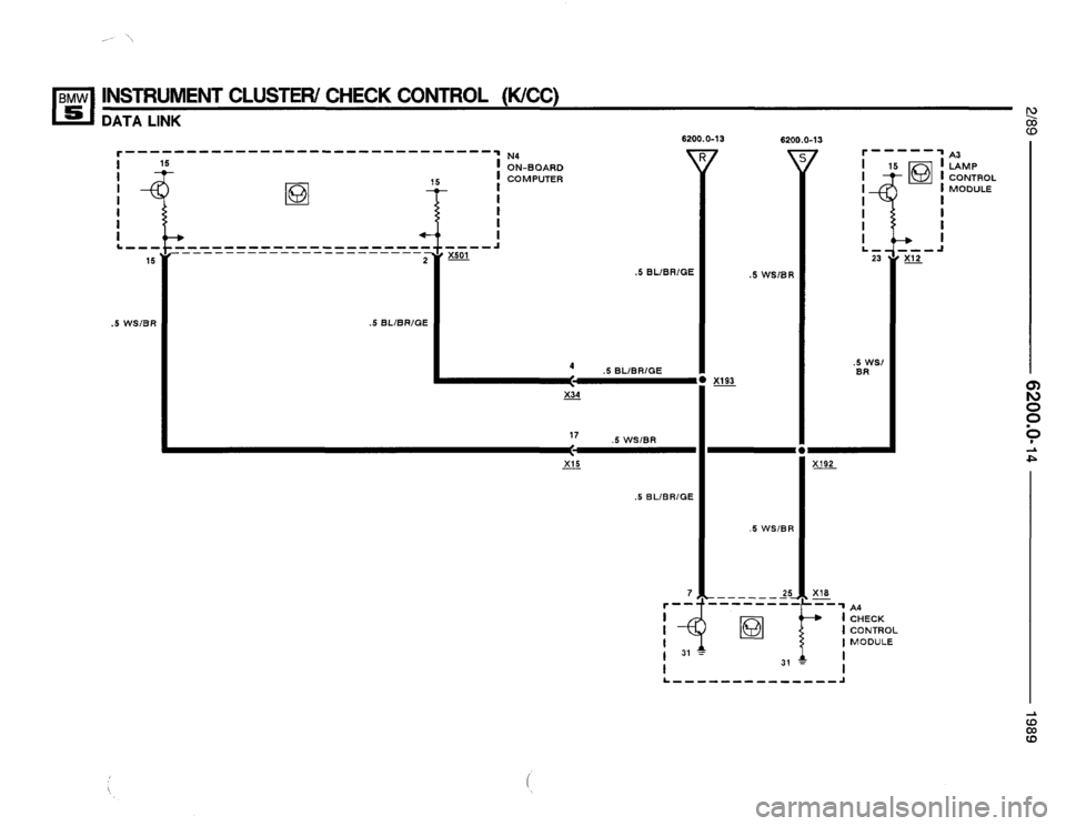 BMW 525i 1989 E34 Electrical Troubleshooting Manual 
