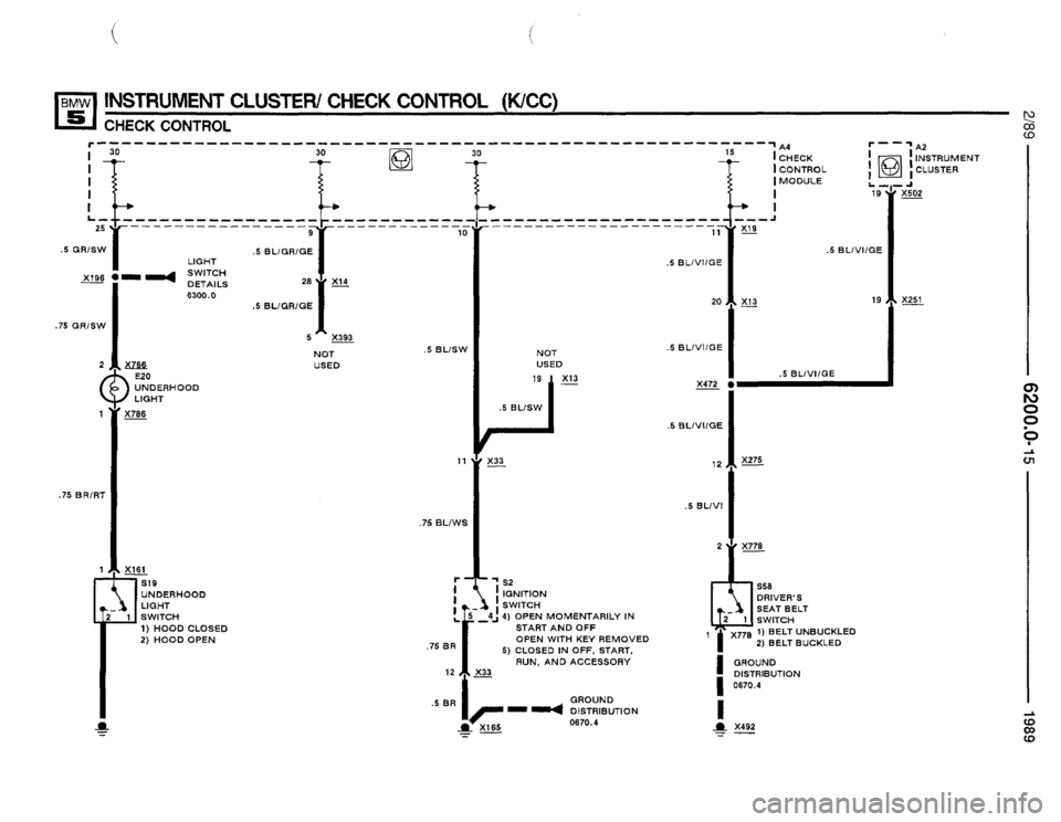 BMW 525i 1989 E34 Electrical Troubleshooting Manual 