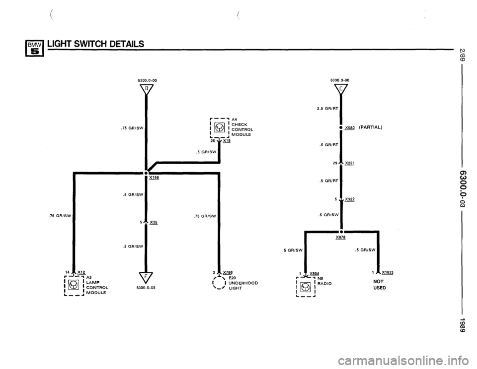 BMW 525i 1989 E34 Electrical Troubleshooting Manual 