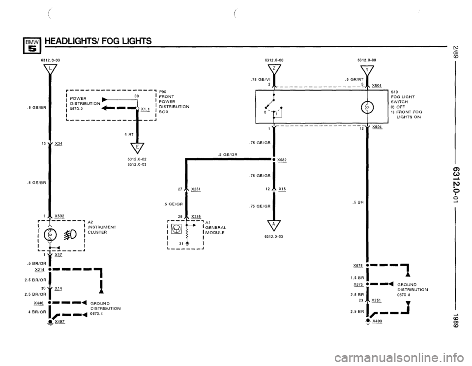 BMW 535i 1989 E34 Electrical Troubleshooting Manual 