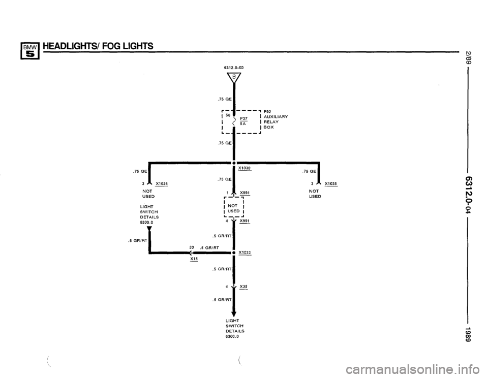 BMW 525i 1989 E34 Electrical Troubleshooting Manual 