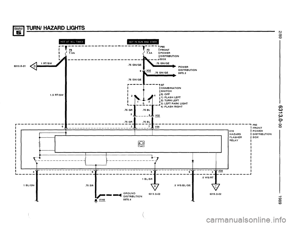 BMW 525i 1989 E34 Electrical Troubleshooting Manual 