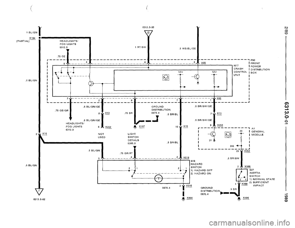 BMW 525i 1989 E34 Electrical Troubleshooting Manual 