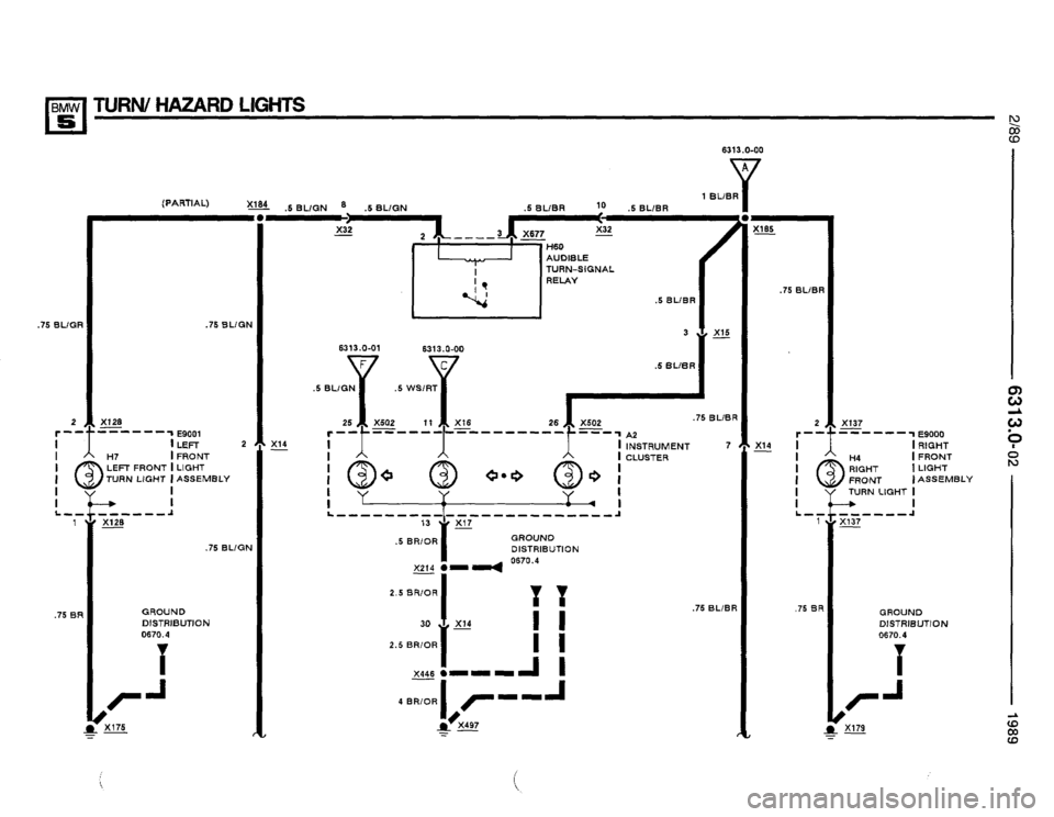 BMW 525i 1989 E34 Electrical Troubleshooting Manual 