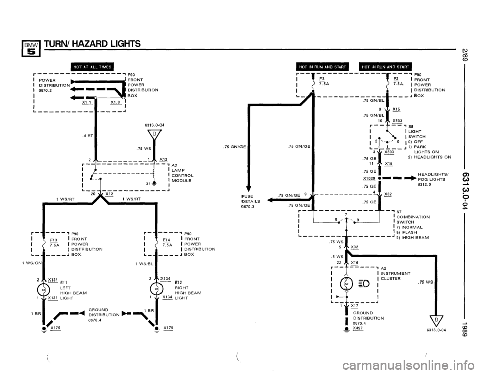 BMW 525i 1989 E34 Electrical Troubleshooting Manual 