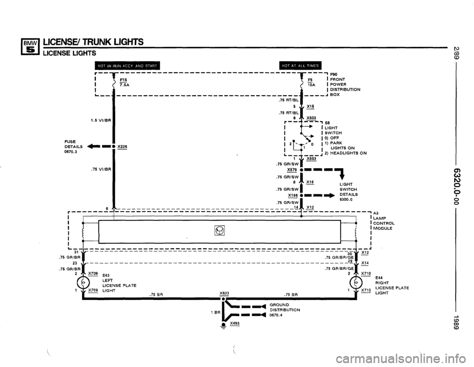 BMW 535i 1989 E34 Electrical Troubleshooting Manual 