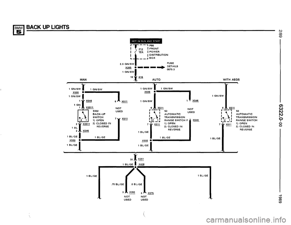 BMW 535i 1989 E34 Electrical Troubleshooting Manual 