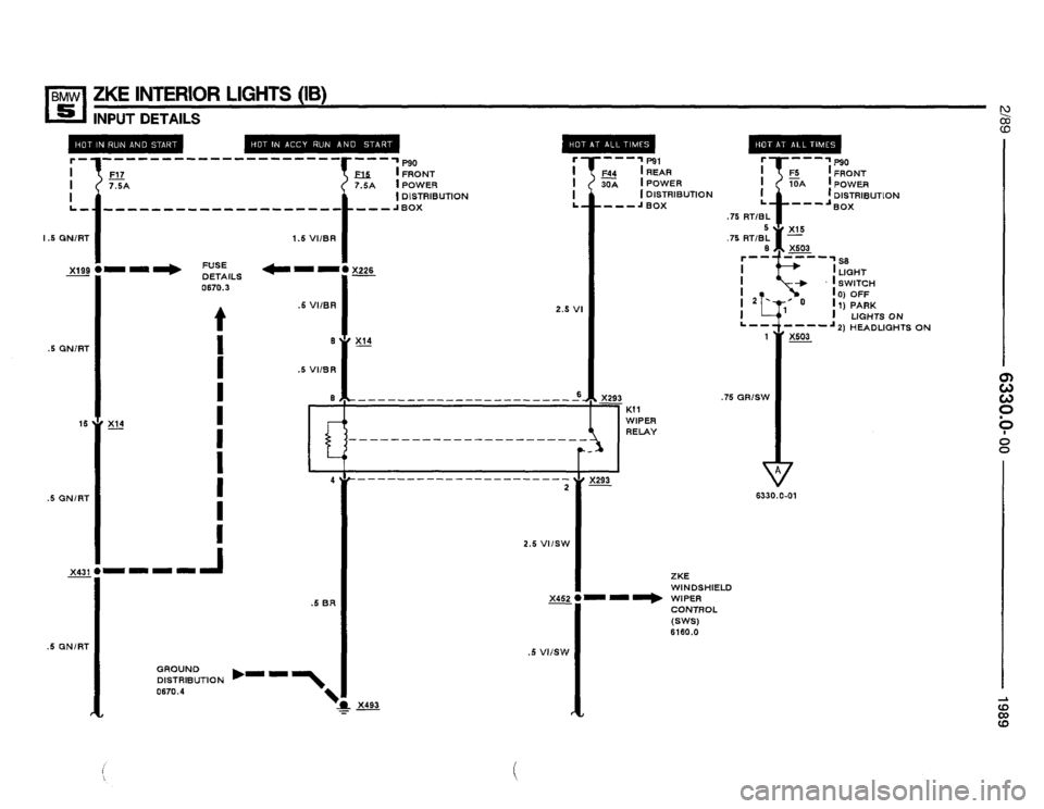 BMW 535i 1989 E34 Electrical Troubleshooting Manual 