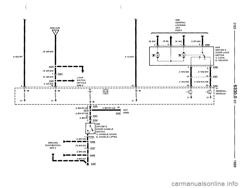 BMW 535i 1989 E34 Electrical Troubleshooting Manual 