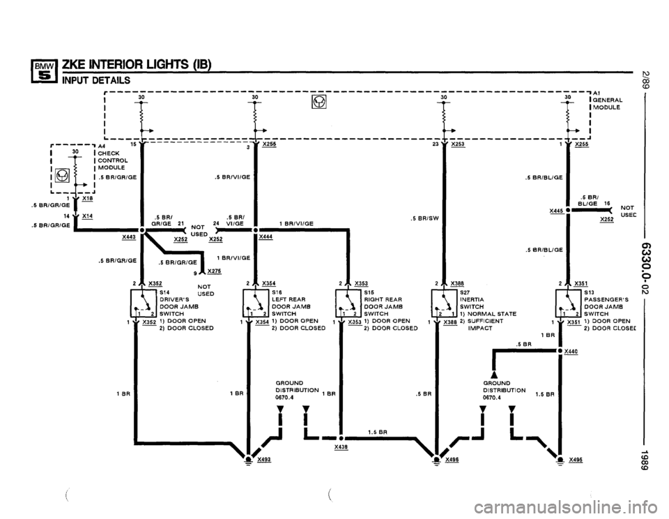 BMW 525i 1989 E34 Electrical Troubleshooting Manual 