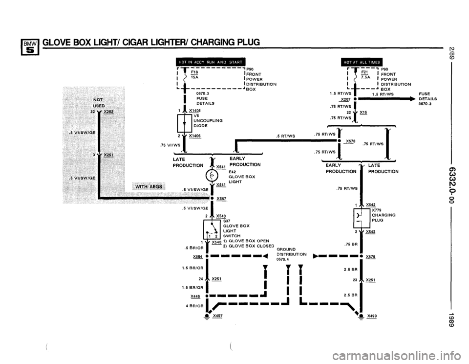 BMW 525i 1989 E34 Electrical Troubleshooting Manual 