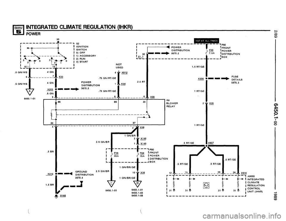 BMW 525i 1989 E34 Electrical Troubleshooting Manual 