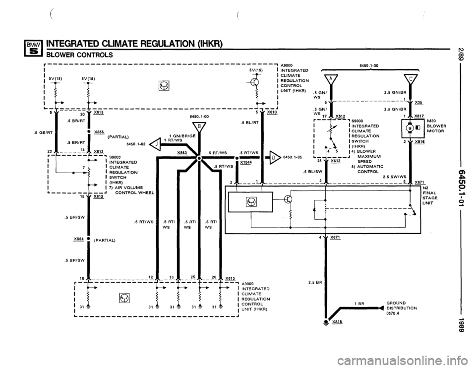 BMW 525i 1989 E34 Electrical Troubleshooting Manual 