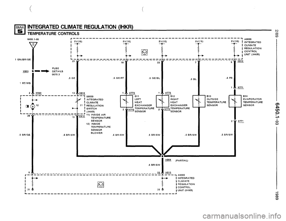 BMW 525i 1989 E34 Electrical Troubleshooting Manual 