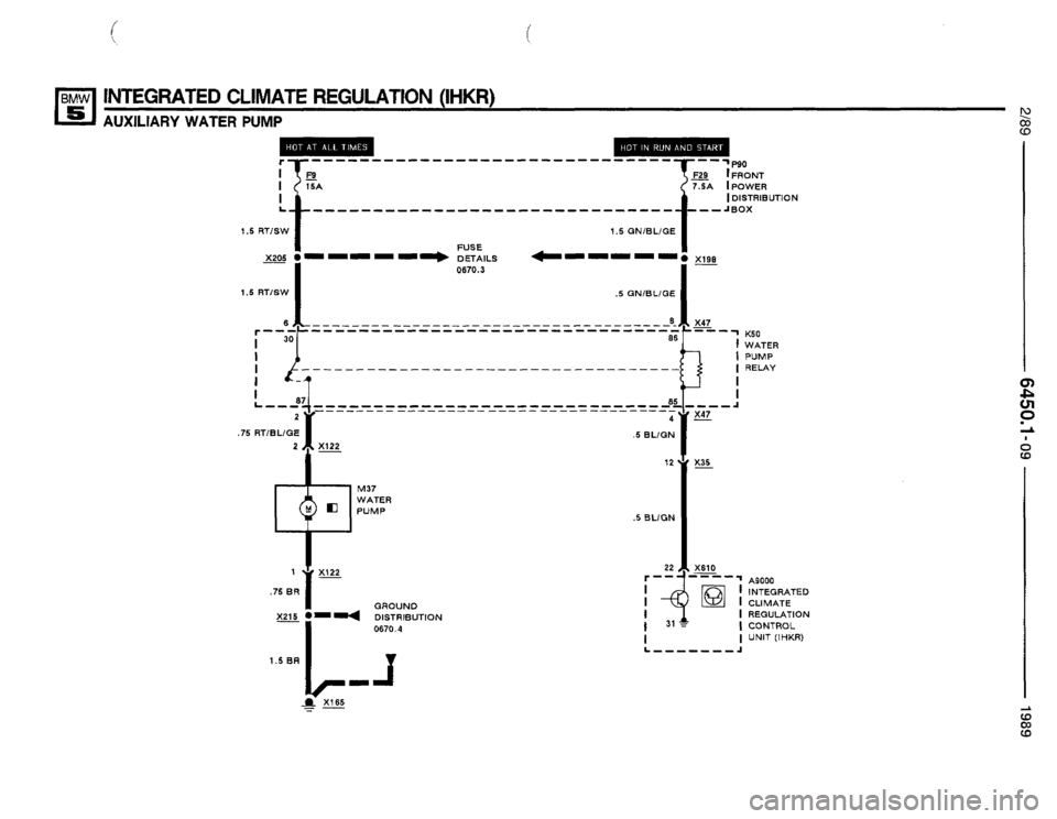 BMW 535i 1989 E34 Electrical Troubleshooting Manual 