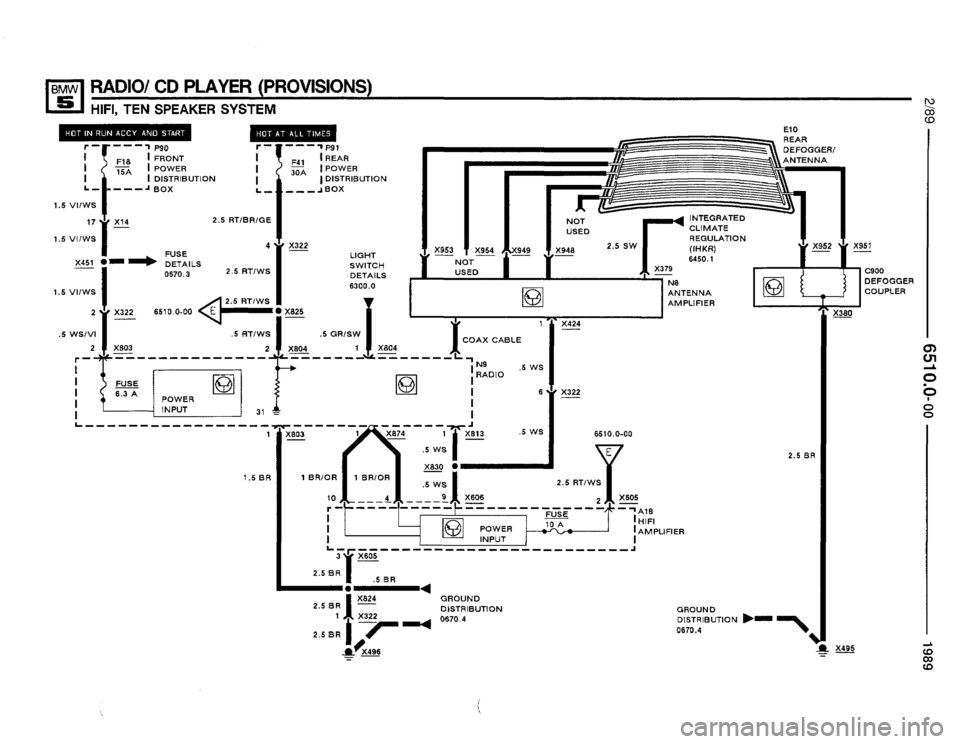 BMW 525i 1989 E34 Electrical Troubleshooting Manual 