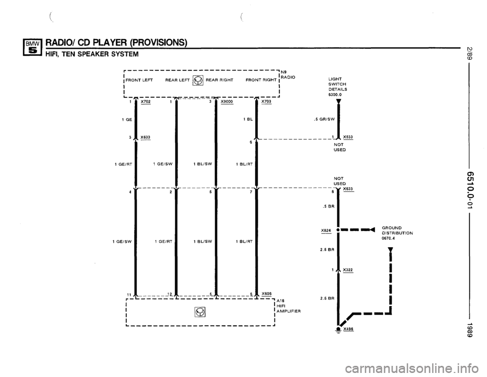 BMW 525i 1989 E34 Electrical Troubleshooting Manual 