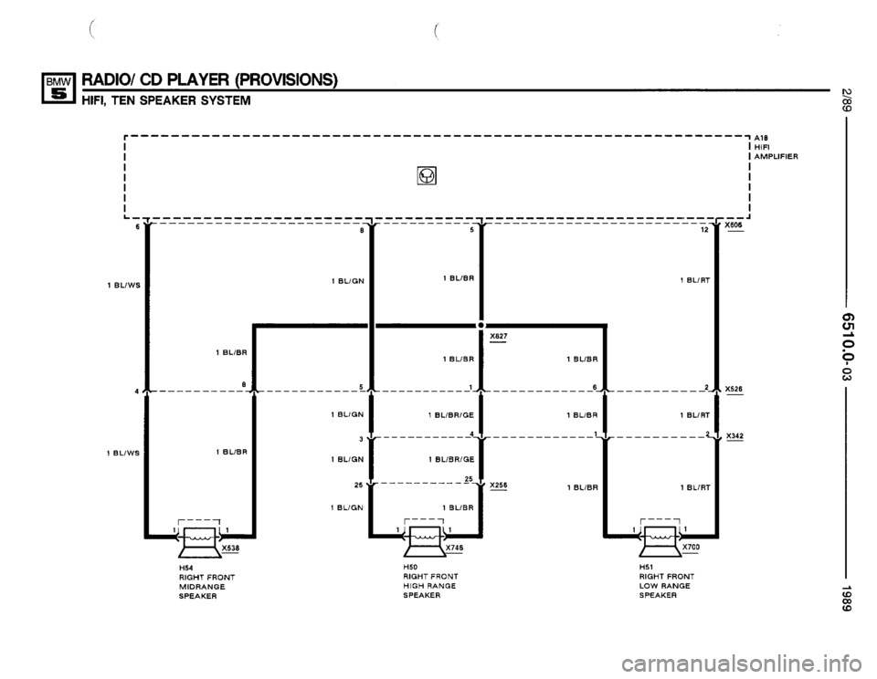 BMW 525i 1989 E34 Electrical Troubleshooting Manual 