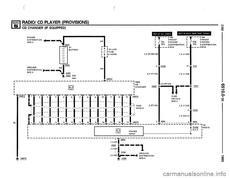 BMW 525i 1989 E34 Electrical Troubleshooting Manual 