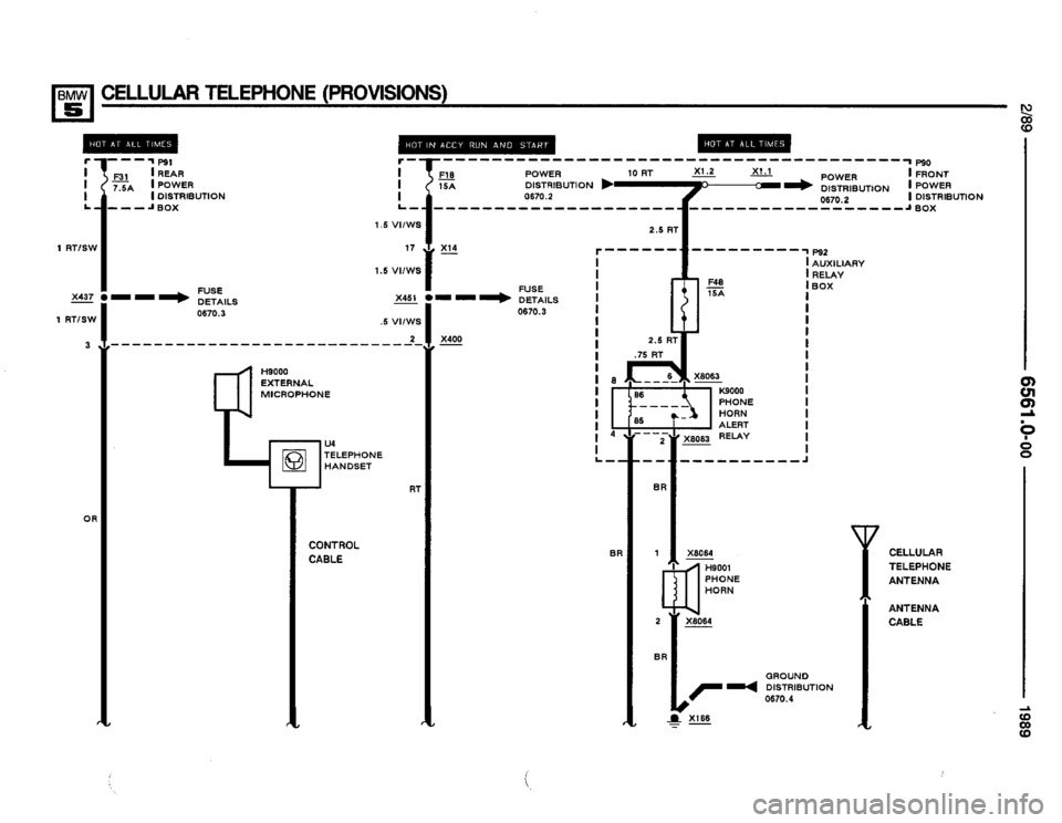 BMW 525i 1989 E34 Electrical Troubleshooting Manual 