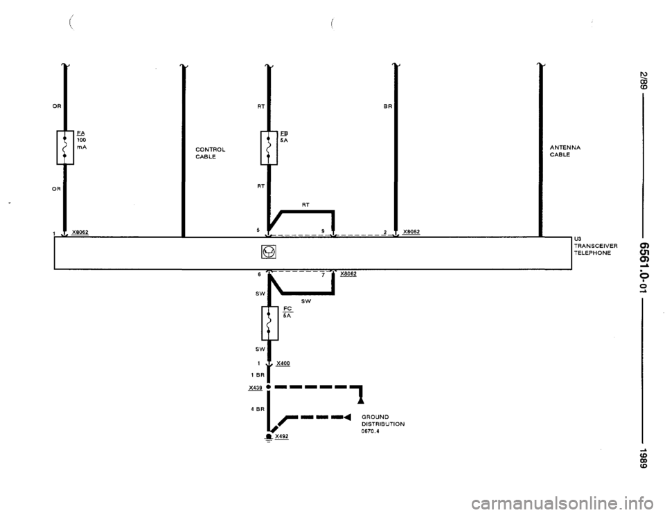 BMW 525i 1989 E34 Electrical Troubleshooting Manual 
