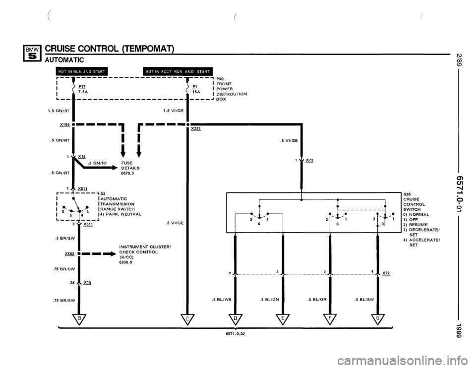 BMW 525i 1989 E34 Electrical Troubleshooting Manual 