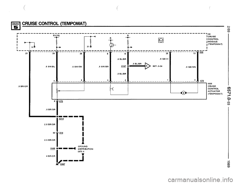 BMW 525i 1989 E34 Electrical Troubleshooting Manual 