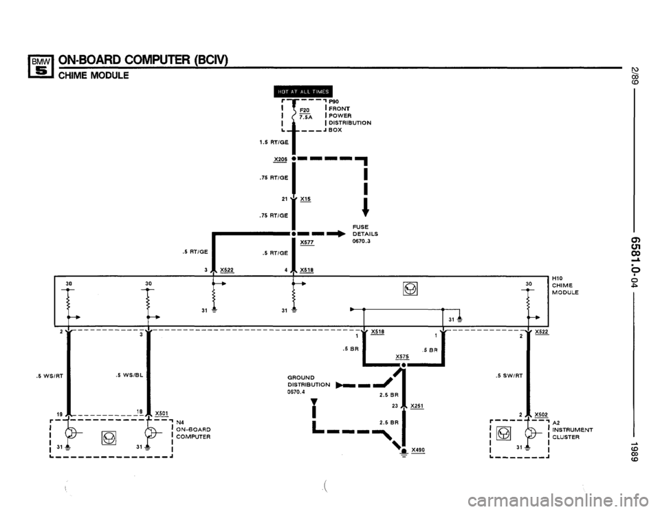BMW 535i 1989 E34 Electrical Troubleshooting Manual 