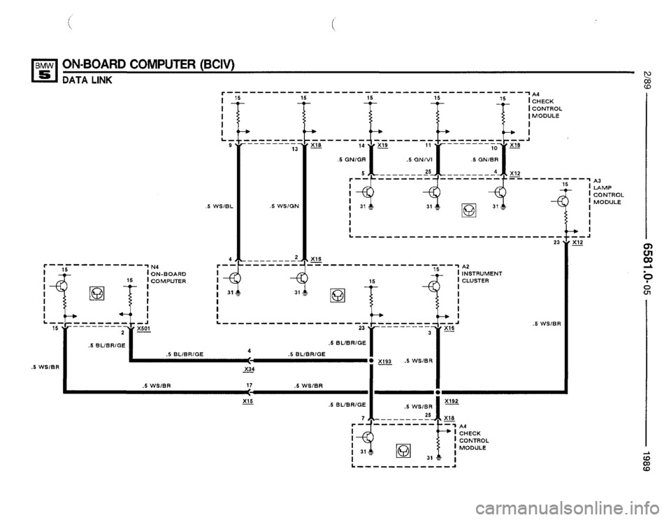 BMW 535i 1989 E34 Electrical Troubleshooting Manual 