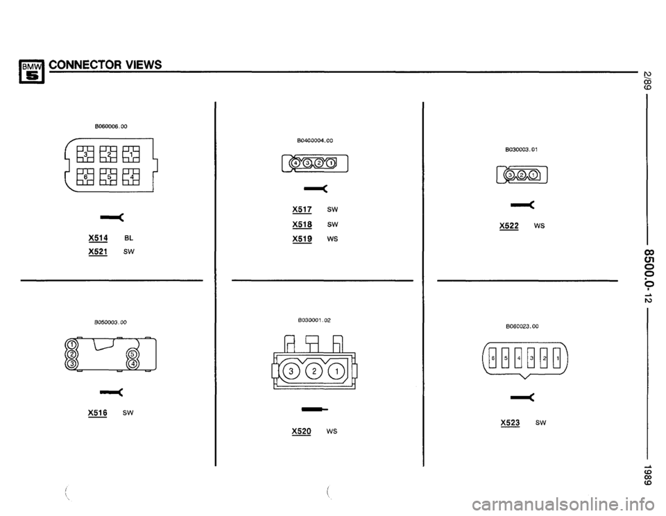 BMW 525i 1989 E34 Electrical Troubleshooting Manual 