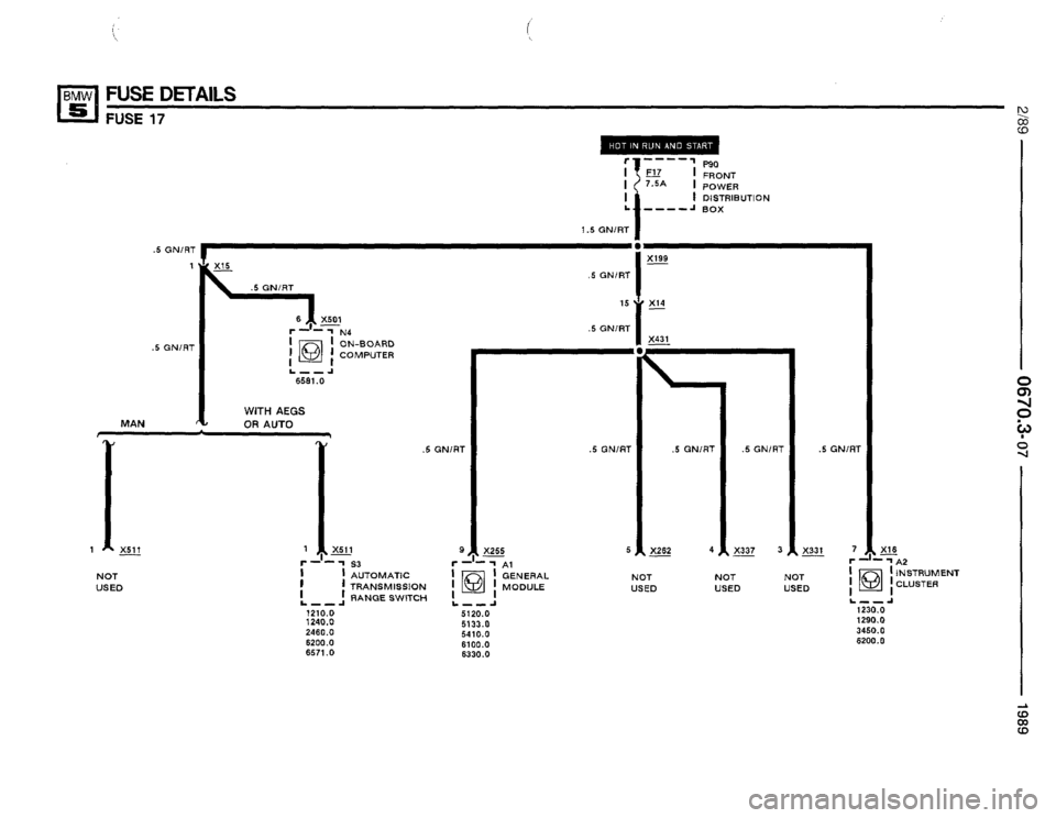 BMW 535i 1989 E34 Electrical Troubleshooting Manual 