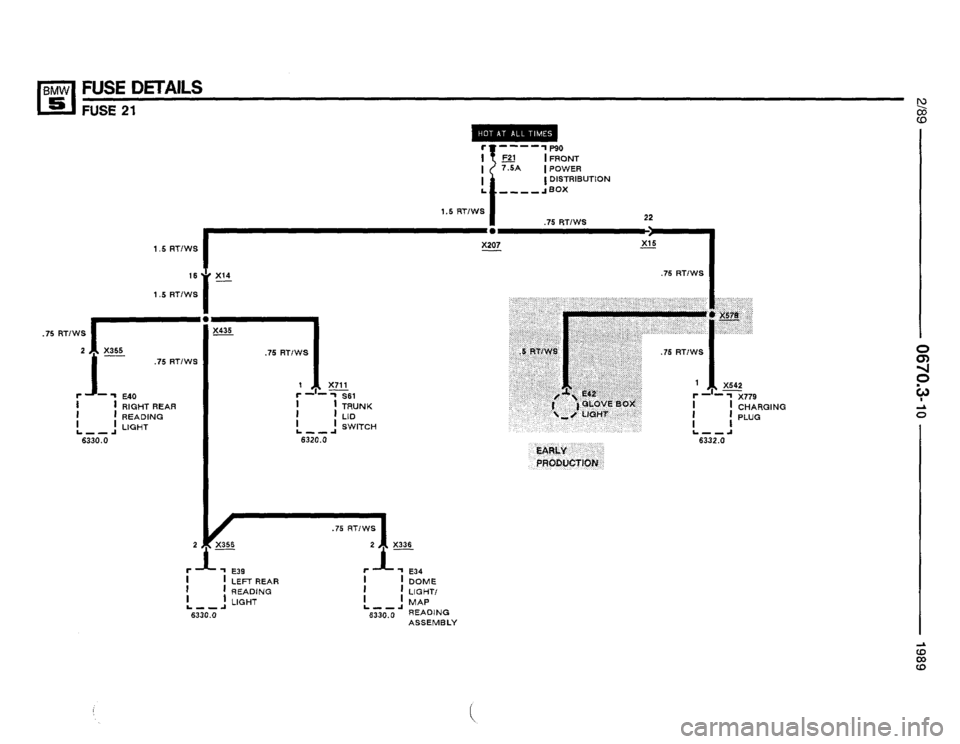 BMW 535i 1989 E34 Electrical Troubleshooting Manual 