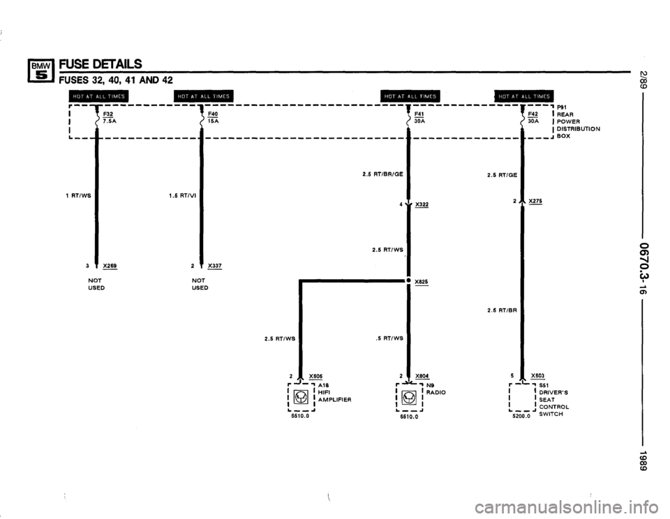 BMW 535i 1989 E34 Electrical Troubleshooting Manual 