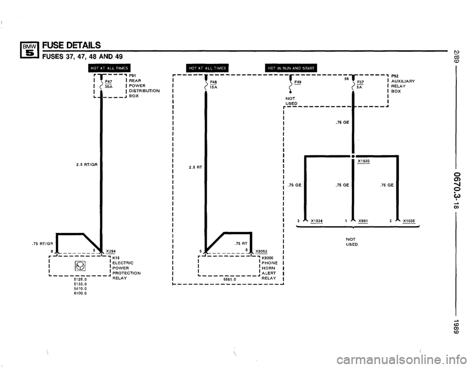 BMW 535i 1989 E34 Electrical Troubleshooting Manual 