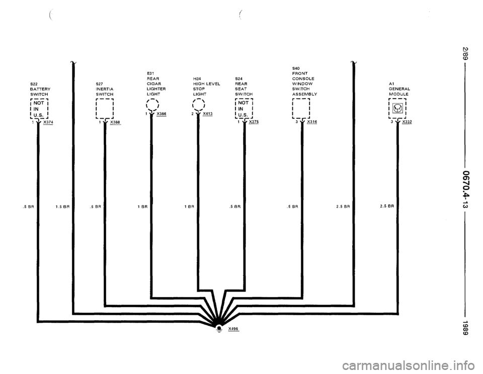 BMW 535i 1989 E34 Electrical Troubleshooting Manual 