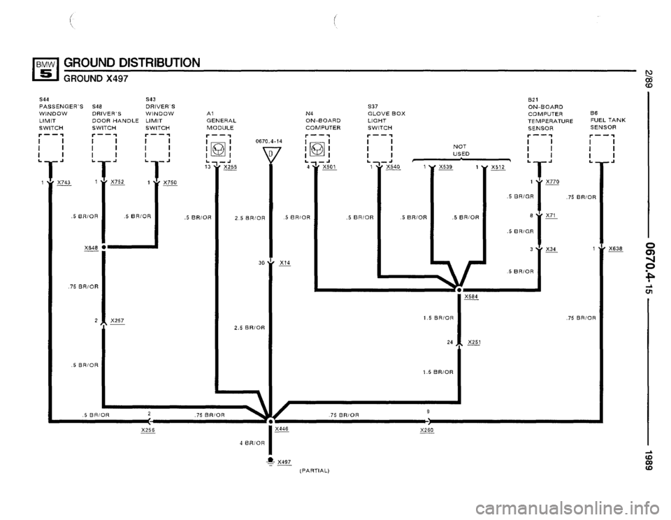 BMW 535i 1989 E34 Electrical Troubleshooting Manual 